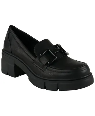 Gc Shoes Women's Caesar Slip-On Heeled Platform Loafers