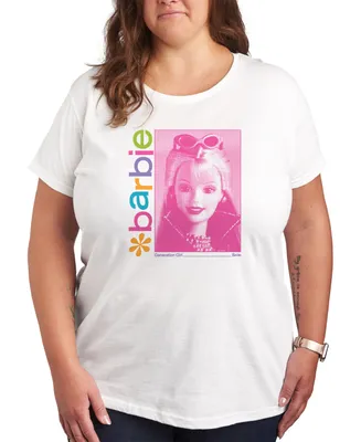 Air Waves Trendy Plus Size Barbie Generation Girl Graphic T-shirt