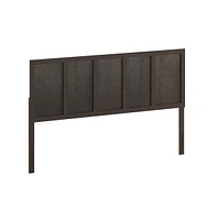 Merrick Lane Grady King Raised Panel Wooden Adjustable Headboard Only