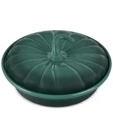 Le Creuset Glazed Stoneware Pumpkin Baker with Lid