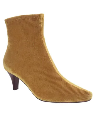 Impo Women's Naja Corduroy Kitten Heel Dress Booties