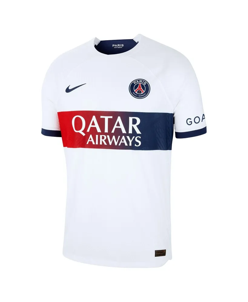Men's Nike Kylian Mbappe White Paris Saint-Germain 2023/24 Away Match Authentic Player Jersey