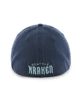 Men's '47 Brand Navy Seattle Kraken Classic Franchise Flex Hat