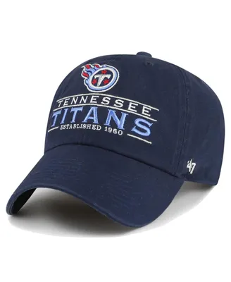 Men's '47 Brand Navy Tennessee Titans Vernon Clean Up Adjustable Hat