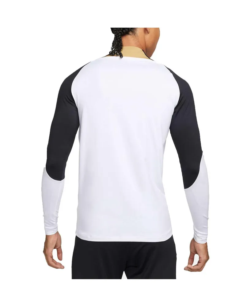 Men's Nike White Chelsea Strike Drill 2023/24 Performance Quarter-Zip Long Sleeve Top