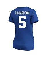 Women's Fanatics Anthony Richardson Royal Indianapolis Colts Plus Player Name and Number V-Neck T-shirt