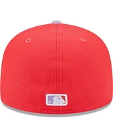 Men's New Era Red, Lavender St. Louis Cardinals Spring Color Two-Tone 59FIFTY Fitted Hat