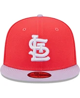 Men's New Era Red, Lavender St. Louis Cardinals Spring Color Two-Tone 59FIFTY Fitted Hat