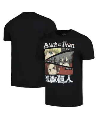 Men's Ripple Junction Black Attack on Titan Graphic T-shirt