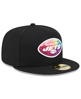 Men's New Era Black York Jets 2023 Nfl Crucial Catch 59FIFTY Fitted Hat