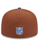 Men's New Era Brown, Royal Los Angeles Rams Harvest Super Bowl Xxxiv 59FIFTY Fitted Hat