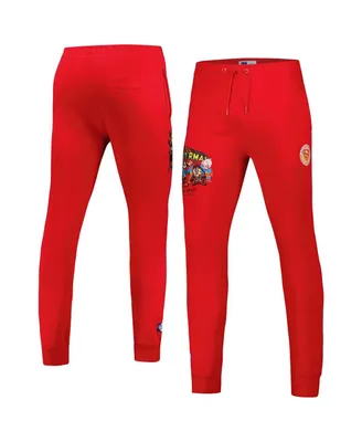 Men's Freeze Max Red Looney Tunes Superman Fleece Jogger Pants