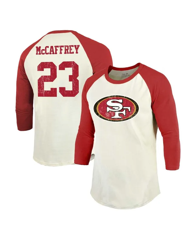 Men's Majestic Threads Christian McCaffrey Scarlet San Francisco