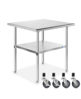 Gridmann x Inch Stainless Steel Table w/ 4 Casters