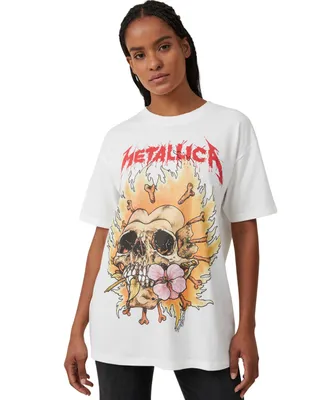 Cotton On Women's The Oversized Metallica T-shirt