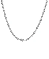 Men's Diamond 24" Tennis Necklace (4 ct. t.w.) in Sterling Silver