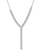 Diamond Adjustable 18" Lariat Necklace (1/4 ct. t.w.) in Sterling Silver