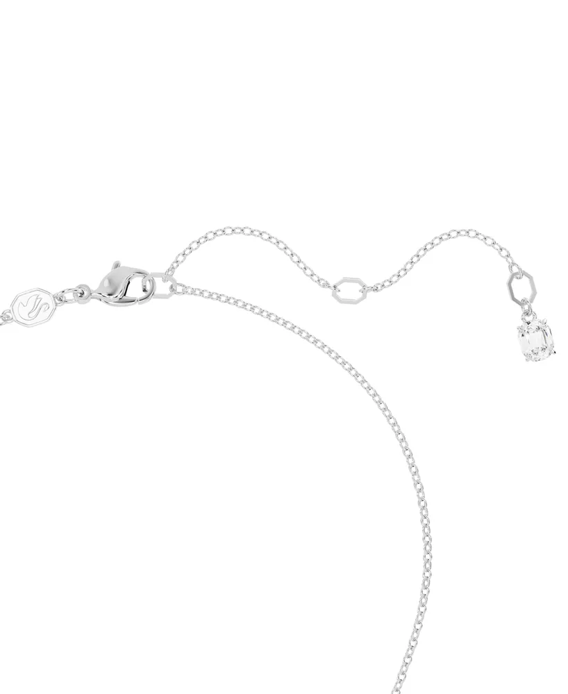 Swarovski Silver-Tone Insigne Crystal Pendant Necklace, 15-3/4" + 3" extender