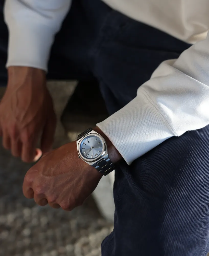 Mvmt Men's Odyssey Ii Silver-Tone Stainless Steel Bracelet Watch 42mm