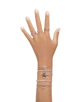 Swarovski Rose Gold-Tone Idyllia Crystal Clover Bracelet