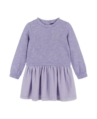 Andy & Evan Toddler Girls / Purple Heart Two-Fer Dress