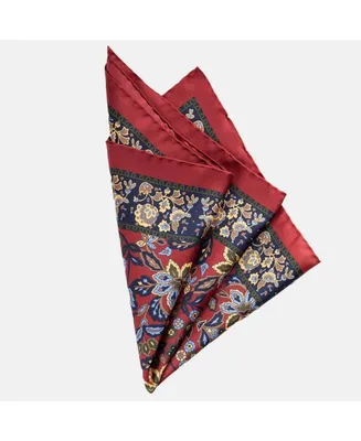 Elizabetta Men's Farnese - Large Silk Pocket Square for Men