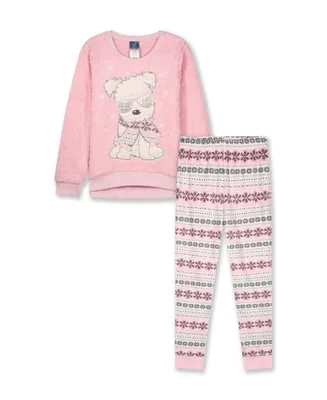 Max & Olivia Big Girls Novelty Pajama, 2 Piece Set