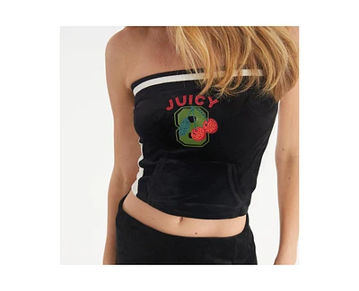 Juicy Couture Women's Tube Top With Kangaroo Pocket