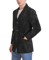 Bgsd Men Robert Three-Button Suede Leather Blazer