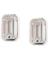 Lauren Ralph Lauren Cubic Zirconia Baguette Stud Earrings in Sterling Silver