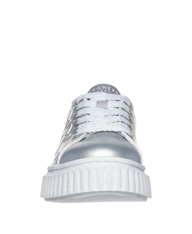 Skechers Little Girls' Shoutouts - Starry Shine High Top Casual Sneakers  from Finish Line - Macy's