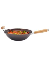 Infuse Asian Carbon Steel 13.75" Wok with Assist Handle