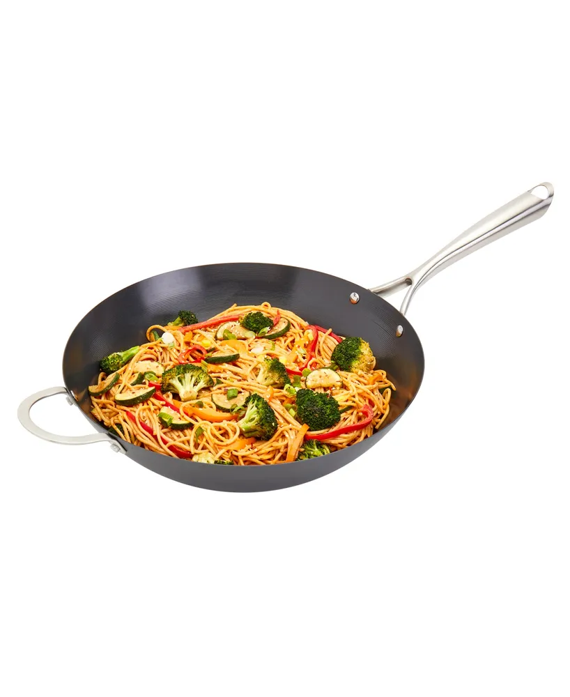 Infuse Asian Carbon Steel 14" Open Wok