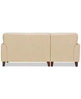 Closeout! Ashlinn 86" 2-Pc. Pastel Leather Sectional, Created for Macy's