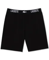 Lacoste Men's Straight Fit Logo Band Pajama Shorts