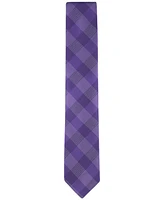 Calvin Klein Men's Aiden Blue Grid Tie