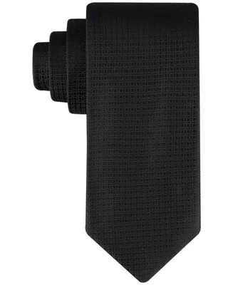 Calvin Klein Men's Solid Geo-Print Tie
