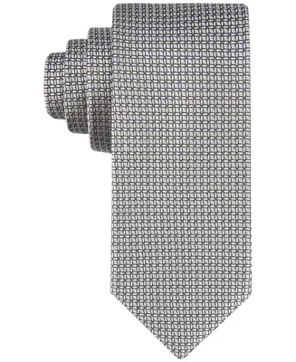 Calvin Klein Men's Solid Geo-Print Tie