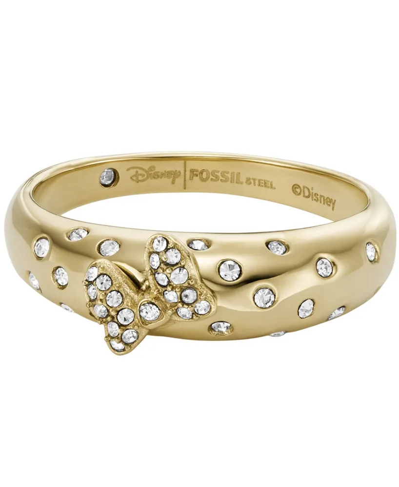 Fossil Disney x Special Edition Women's Clear Crystal Minnie Mouse Ring