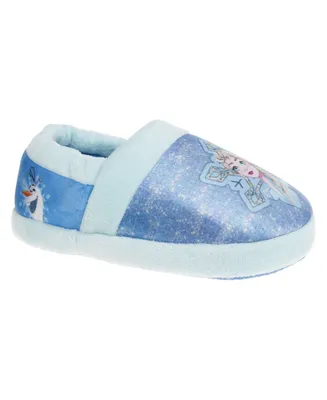 Disney Toddler Girls Frozen Anna, Elsa and Olaf Dual Sizes Slippers