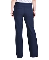 Ny Collection Petite Wide Waist Stretch Bootcut Pants