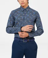 Ben Sherman Men's Art Nouveau Floral Shirt