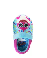 Baby Shark Little Girls Cool and Friendly Dual Sizes House Slippers