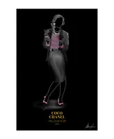 Empire Art Direct "Fashion Suit Look" Frameless Free Floating Reverse Printed Tempered Glass Wall Art, 48" x 32" x 0.2"