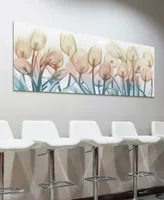 Empire Art Direct "Spring Blooms" Frameless Free Floating Tempered Glass Panel Graphic Wall Art, 24" x 63" x 0.2" - Multi