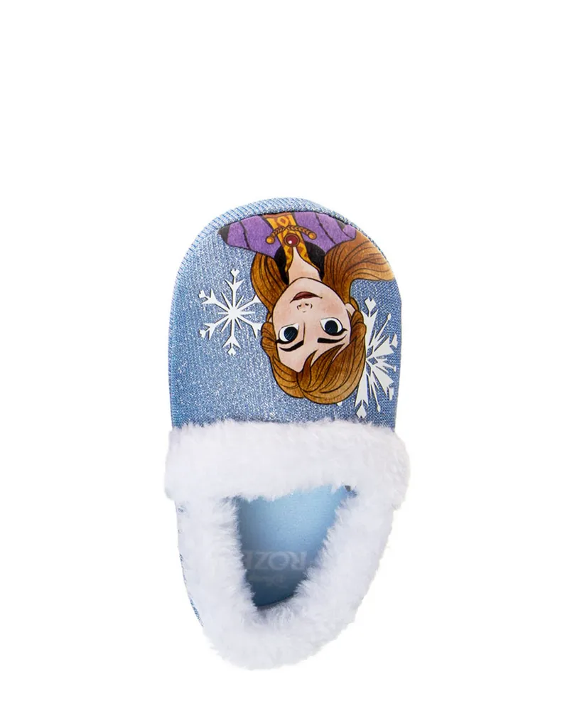 Disney Toddler Girls Frozen Anna and Elsa Confident Sisters Dual Sizes House Slippers
