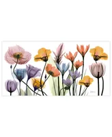 Empire Art Direct "Flowerscape Portrait" Frameless Free Floating Tempered Glass Panel Graphic Wall Art, 24" x 48" x 0.2"