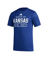 Men's adidas Royal Kansas Jayhawks Aeroready Pregame T-shirt