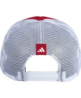 Men's adidas Red Louisville Cardinals Phrase Foam Front Trucker Adjustable Hat