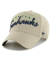 Men's '47 Brand Khaki Seattle Seahawks Atwood Mvp Adjustable Hat